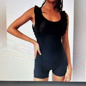 Free People movement Ruffle Me Up Romper